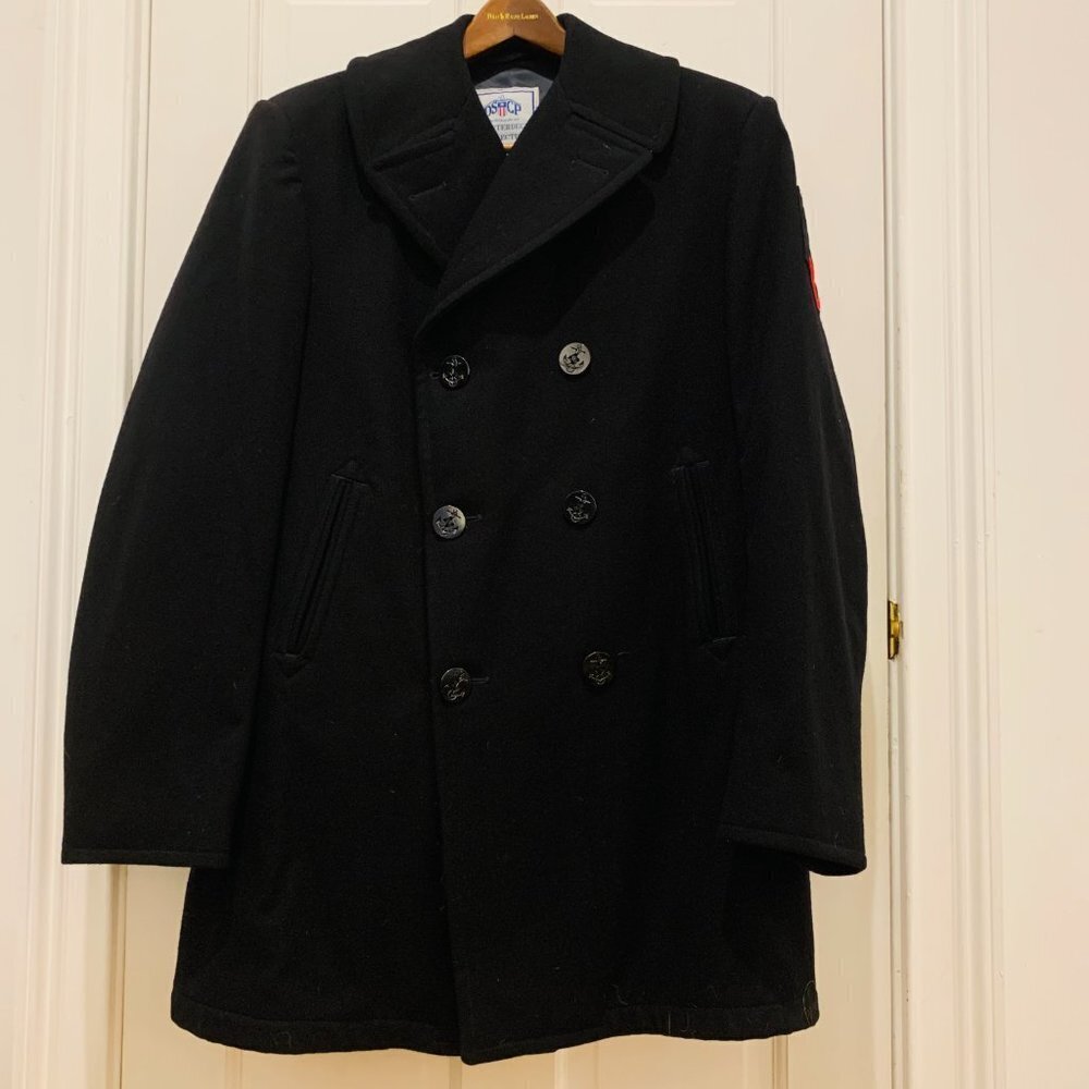 DSCP Quarterdeck Collection Genuine Navy Issue Wool Pea Coat Size 42XL MINT!!! - Picture 15 of 16
